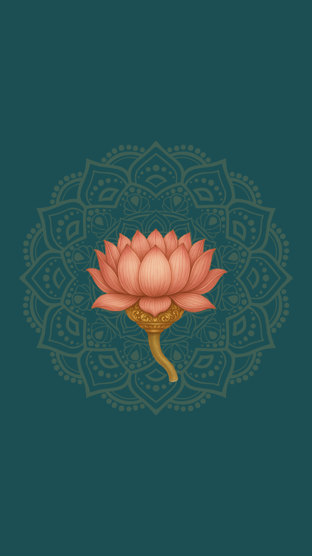 Divine Lotus Mobile Wallpaper